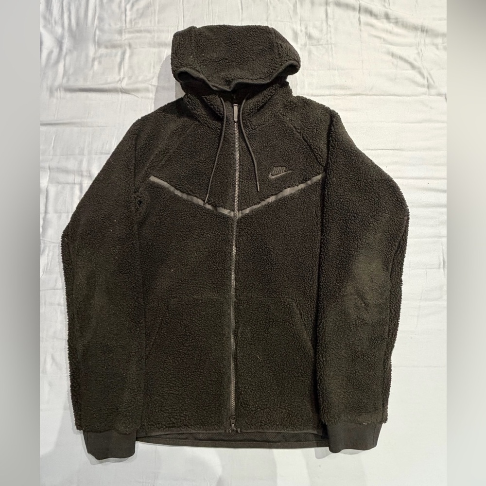 Nike Tech Black Sherpa Hoodie
